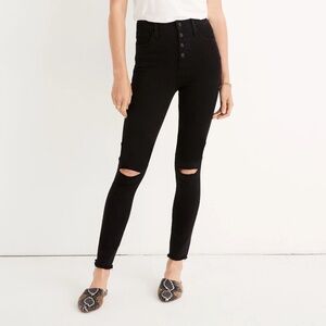 NWT Madewell 35” Womens 10" High-Rise Roadtripper Jeggings: Button-Front Edition